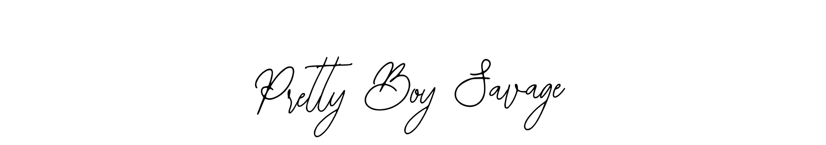 Make a beautiful signature design for name Pretty Boy Savage. Use this online signature maker to create a handwritten signature for free. Pretty Boy Savage signature style 12 images and pictures png