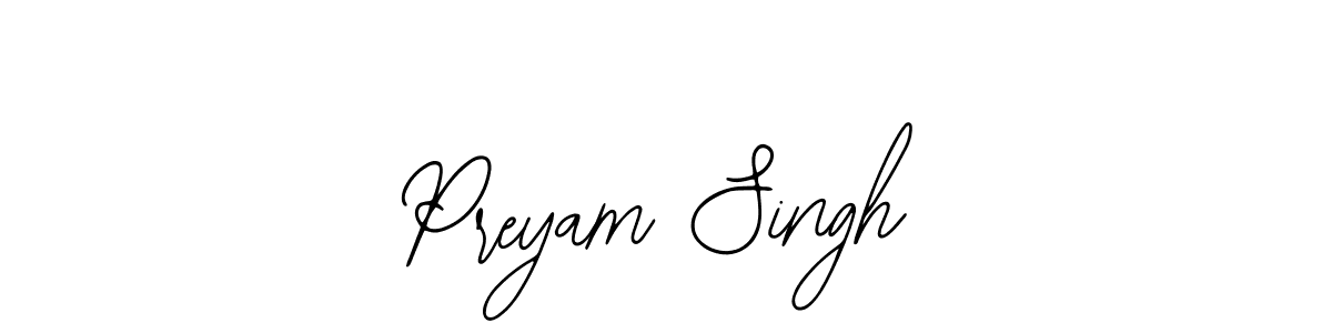 How to make Preyam Singh signature? Bearetta-2O07w is a professional autograph style. Create handwritten signature for Preyam Singh name. Preyam Singh signature style 12 images and pictures png