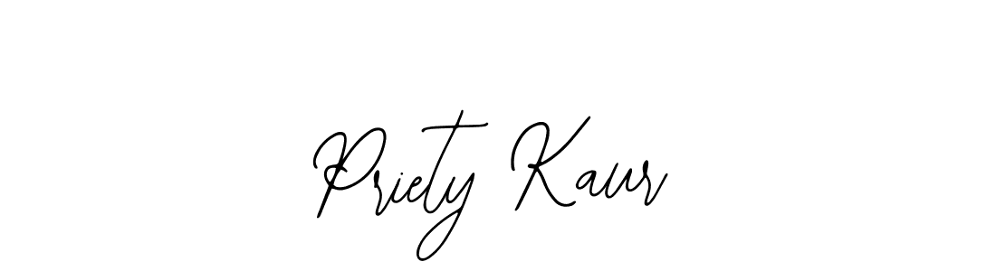 Also we have Priety Kaur name is the best signature style. Create professional handwritten signature collection using Bearetta-2O07w autograph style. Priety Kaur signature style 12 images and pictures png