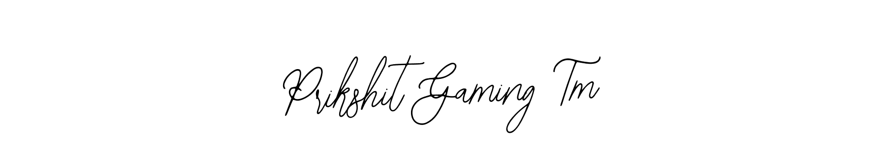 Use a signature maker to create a handwritten signature online. With this signature software, you can design (Bearetta-2O07w) your own signature for name Prikshit Gaming Tm. Prikshit Gaming Tm signature style 12 images and pictures png