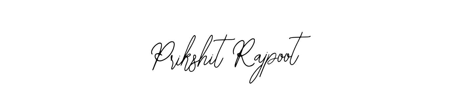 How to make Prikshit Rajpoot name signature. Use Bearetta-2O07w style for creating short signs online. This is the latest handwritten sign. Prikshit Rajpoot signature style 12 images and pictures png