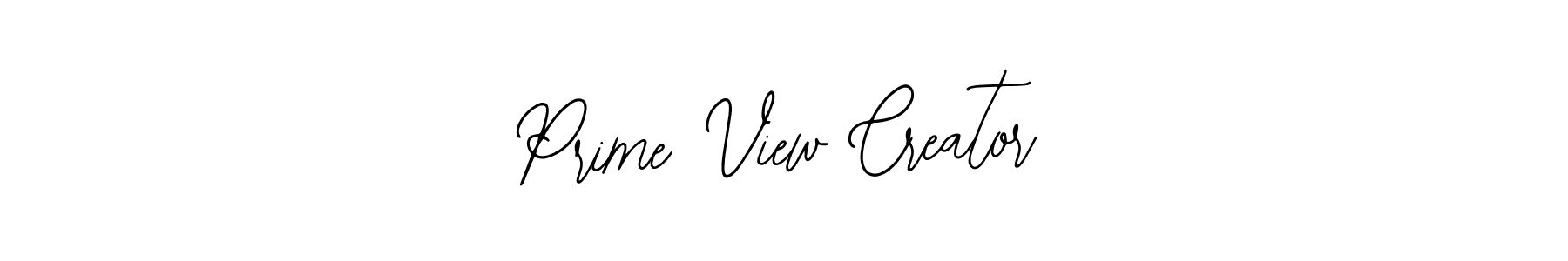 Design your own signature with our free online signature maker. With this signature software, you can create a handwritten (Bearetta-2O07w) signature for name Prime View Creator. Prime View Creator signature style 12 images and pictures png