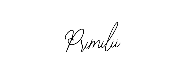 Create a beautiful signature design for name Primilii. With this signature (Bearetta-2O07w) fonts, you can make a handwritten signature for free. Primilii signature style 12 images and pictures png