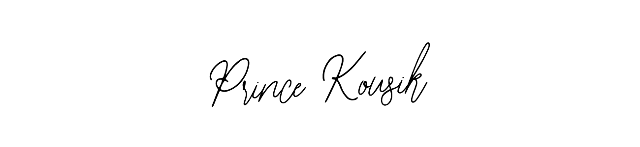 You should practise on your own different ways (Bearetta-2O07w) to write your name (Prince Kousik) in signature. don't let someone else do it for you. Prince Kousik signature style 12 images and pictures png