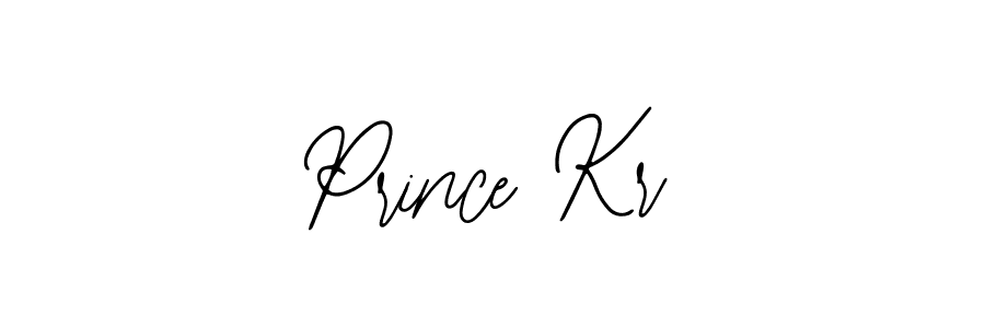 How to make Prince Kr name signature. Use Bearetta-2O07w style for creating short signs online. This is the latest handwritten sign. Prince Kr signature style 12 images and pictures png
