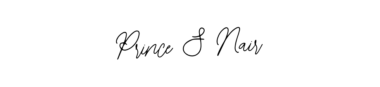 Create a beautiful signature design for name Prince S Nair. With this signature (Bearetta-2O07w) fonts, you can make a handwritten signature for free. Prince S Nair signature style 12 images and pictures png