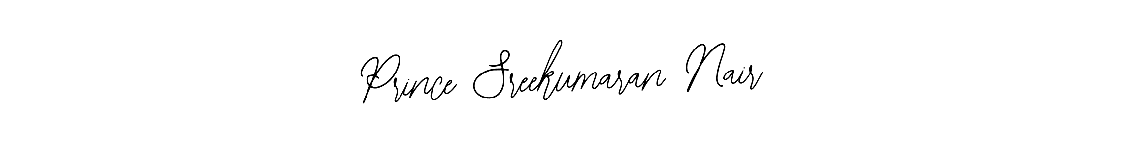 Make a short Prince Sreekumaran Nair signature style. Manage your documents anywhere anytime using Bearetta-2O07w. Create and add eSignatures, submit forms, share and send files easily. Prince Sreekumaran Nair signature style 12 images and pictures png