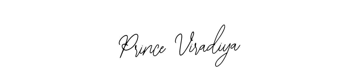 Bearetta-2O07w is a professional signature style that is perfect for those who want to add a touch of class to their signature. It is also a great choice for those who want to make their signature more unique. Get Prince Viradiya name to fancy signature for free. Prince Viradiya signature style 12 images and pictures png