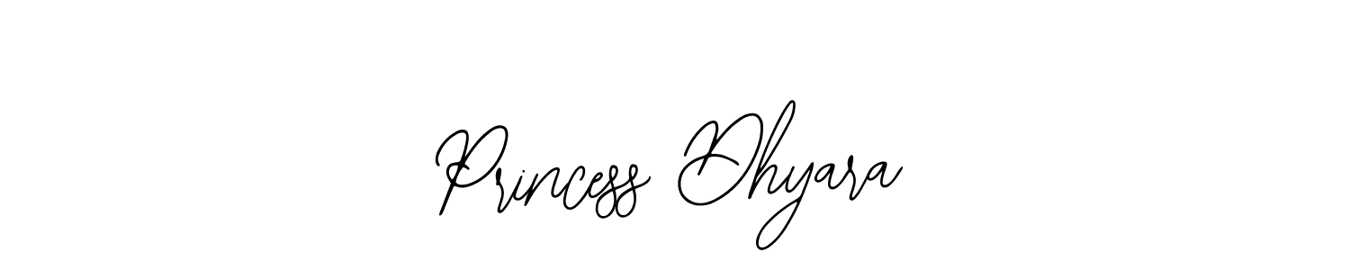 Use a signature maker to create a handwritten signature online. With this signature software, you can design (Bearetta-2O07w) your own signature for name Princess Dhyara. Princess Dhyara signature style 12 images and pictures png