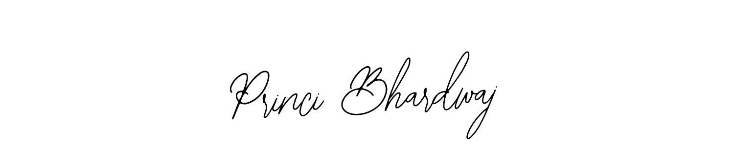 You should practise on your own different ways (Bearetta-2O07w) to write your name (Princi Bhardwaj) in signature. don't let someone else do it for you. Princi Bhardwaj signature style 12 images and pictures png