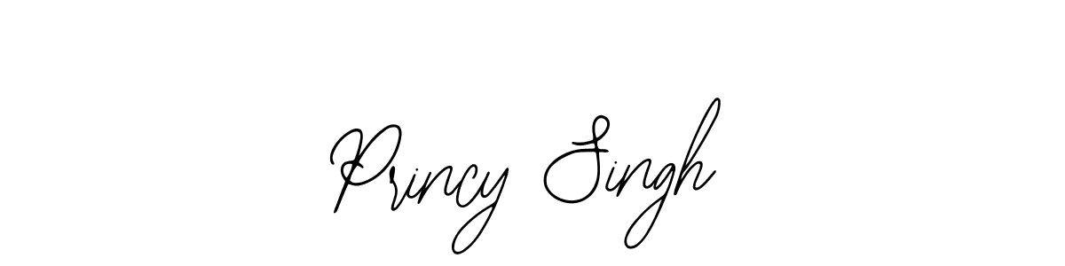 How to make Princy Singh name signature. Use Bearetta-2O07w style for creating short signs online. This is the latest handwritten sign. Princy Singh signature style 12 images and pictures png