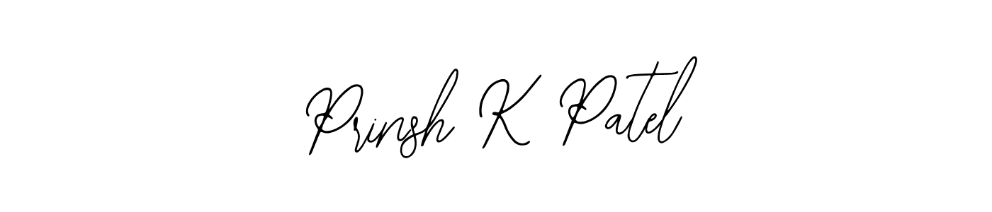 Make a beautiful signature design for name Prinsh K Patel. Use this online signature maker to create a handwritten signature for free. Prinsh K Patel signature style 12 images and pictures png