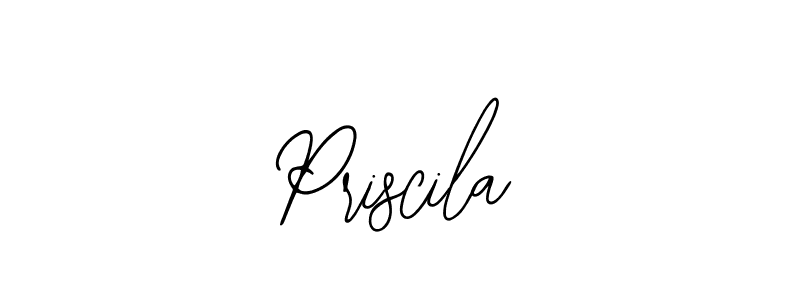 Use a signature maker to create a handwritten signature online. With this signature software, you can design (Bearetta-2O07w) your own signature for name Priscila. Priscila signature style 12 images and pictures png