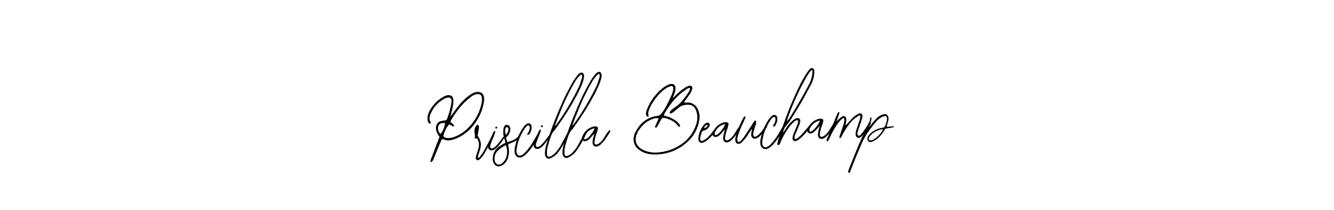 Make a beautiful signature design for name Priscilla Beauchamp. Use this online signature maker to create a handwritten signature for free. Priscilla Beauchamp signature style 12 images and pictures png