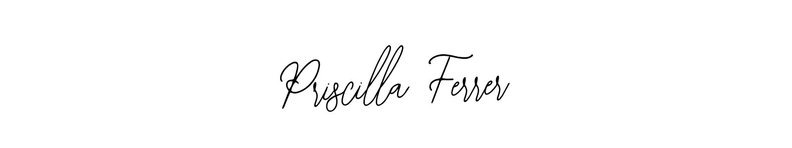 Bearetta-2O07w is a professional signature style that is perfect for those who want to add a touch of class to their signature. It is also a great choice for those who want to make their signature more unique. Get Priscilla Ferrer name to fancy signature for free. Priscilla Ferrer signature style 12 images and pictures png
