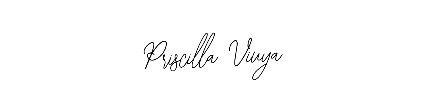 Bearetta-2O07w is a professional signature style that is perfect for those who want to add a touch of class to their signature. It is also a great choice for those who want to make their signature more unique. Get Priscilla Viuya name to fancy signature for free. Priscilla Viuya signature style 12 images and pictures png