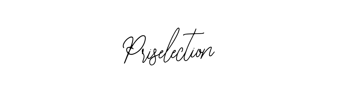 The best way (Bearetta-2O07w) to make a short signature is to pick only two or three words in your name. The name Priselection include a total of six letters. For converting this name. Priselection signature style 12 images and pictures png