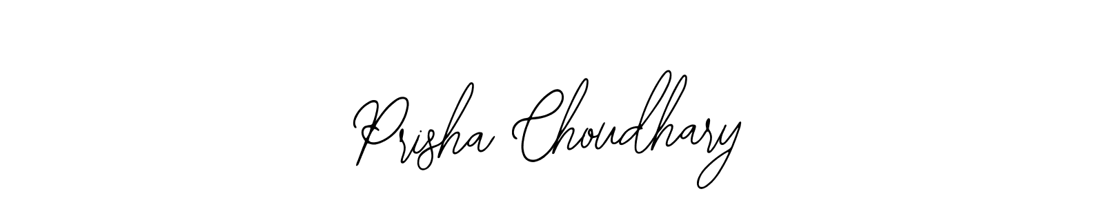 Make a short Prisha Choudhary signature style. Manage your documents anywhere anytime using Bearetta-2O07w. Create and add eSignatures, submit forms, share and send files easily. Prisha Choudhary signature style 12 images and pictures png