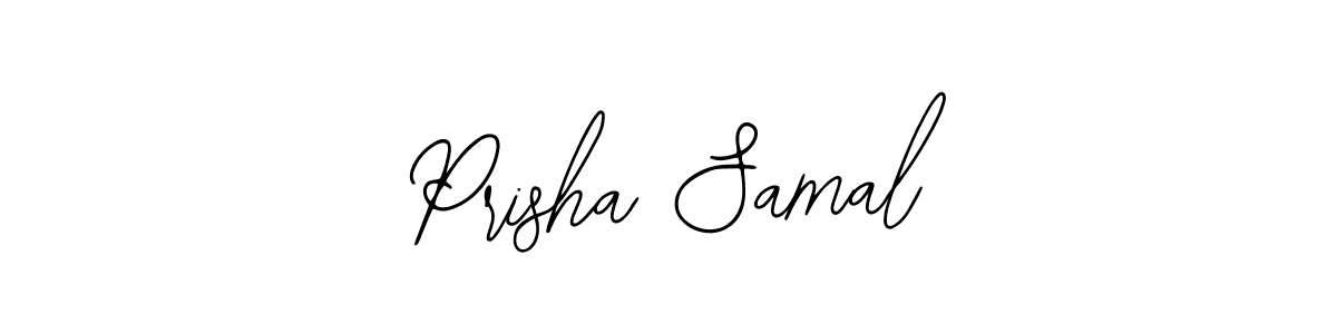 if you are searching for the best signature style for your name Prisha Samal. so please give up your signature search. here we have designed multiple signature styles  using Bearetta-2O07w. Prisha Samal signature style 12 images and pictures png