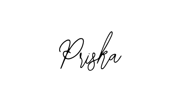 Create a beautiful signature design for name Priska. With this signature (Bearetta-2O07w) fonts, you can make a handwritten signature for free. Priska signature style 12 images and pictures png