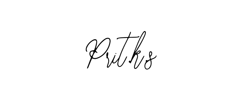 Design your own signature with our free online signature maker. With this signature software, you can create a handwritten (Bearetta-2O07w) signature for name Prit.k.s. Prit.k.s signature style 12 images and pictures png