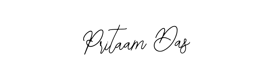 Bearetta-2O07w is a professional signature style that is perfect for those who want to add a touch of class to their signature. It is also a great choice for those who want to make their signature more unique. Get Pritaam Das name to fancy signature for free. Pritaam Das signature style 12 images and pictures png