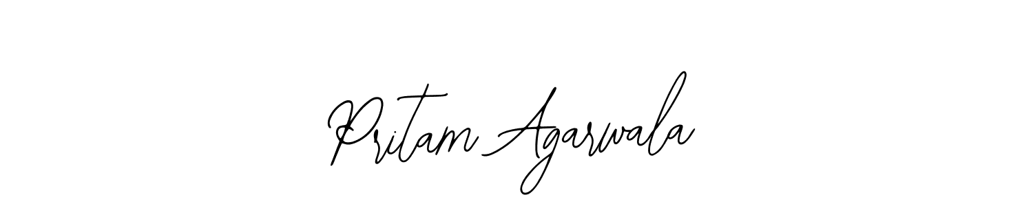 You should practise on your own different ways (Bearetta-2O07w) to write your name (Pritam Agarwala) in signature. don't let someone else do it for you. Pritam Agarwala signature style 12 images and pictures png