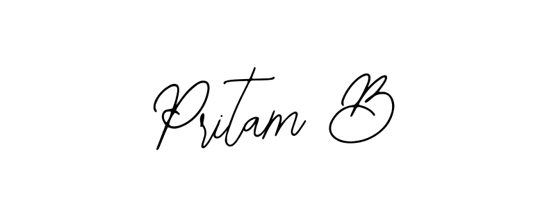 Design your own signature with our free online signature maker. With this signature software, you can create a handwritten (Bearetta-2O07w) signature for name Pritam B. Pritam B signature style 12 images and pictures png