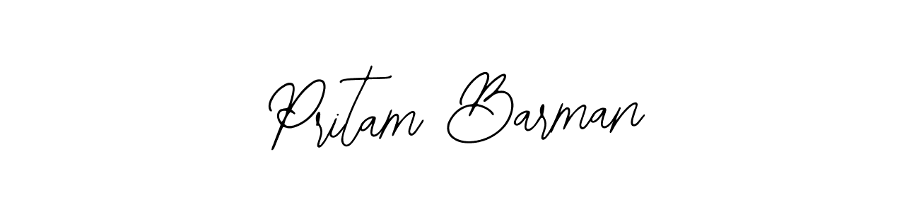 Use a signature maker to create a handwritten signature online. With this signature software, you can design (Bearetta-2O07w) your own signature for name Pritam Barman. Pritam Barman signature style 12 images and pictures png