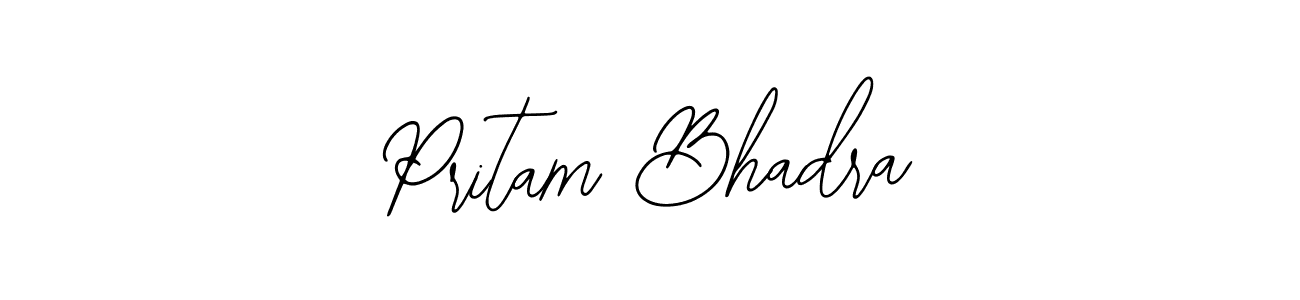 Use a signature maker to create a handwritten signature online. With this signature software, you can design (Bearetta-2O07w) your own signature for name Pritam Bhadra. Pritam Bhadra signature style 12 images and pictures png