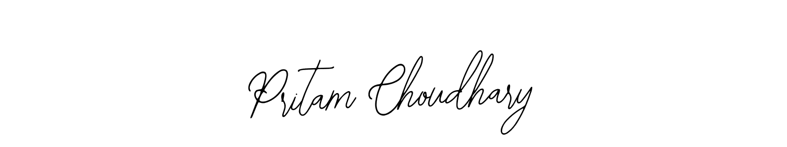 How to Draw Pritam Choudhary signature style? Bearetta-2O07w is a latest design signature styles for name Pritam Choudhary. Pritam Choudhary signature style 12 images and pictures png