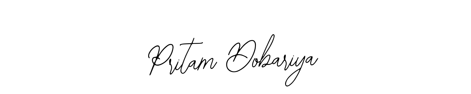 Make a beautiful signature design for name Pritam Dobariya. With this signature (Bearetta-2O07w) style, you can create a handwritten signature for free. Pritam Dobariya signature style 12 images and pictures png