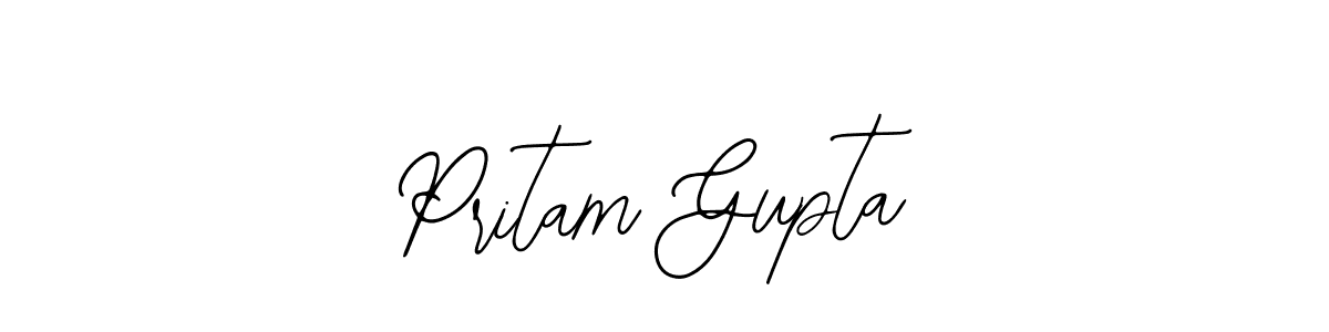 The best way (Bearetta-2O07w) to make a short signature is to pick only two or three words in your name. The name Pritam Gupta include a total of six letters. For converting this name. Pritam Gupta signature style 12 images and pictures png