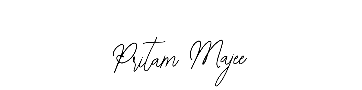 The best way (Bearetta-2O07w) to make a short signature is to pick only two or three words in your name. The name Pritam Majee include a total of six letters. For converting this name. Pritam Majee signature style 12 images and pictures png