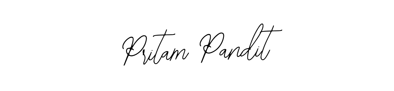 This is the best signature style for the Pritam Pandit name. Also you like these signature font (Bearetta-2O07w). Mix name signature. Pritam Pandit signature style 12 images and pictures png