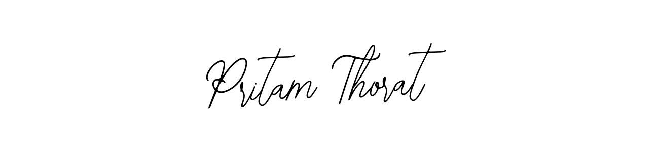 How to make Pritam Thorat name signature. Use Bearetta-2O07w style for creating short signs online. This is the latest handwritten sign. Pritam Thorat signature style 12 images and pictures png