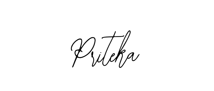 How to make Priteka name signature. Use Bearetta-2O07w style for creating short signs online. This is the latest handwritten sign. Priteka signature style 12 images and pictures png