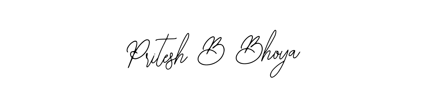 Make a short Pritesh B Bhoya signature style. Manage your documents anywhere anytime using Bearetta-2O07w. Create and add eSignatures, submit forms, share and send files easily. Pritesh B Bhoya signature style 12 images and pictures png