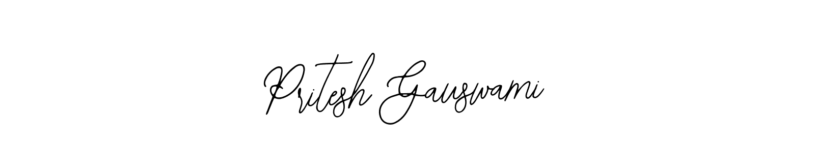 Make a beautiful signature design for name Pritesh Gauswami. With this signature (Bearetta-2O07w) style, you can create a handwritten signature for free. Pritesh Gauswami signature style 12 images and pictures png