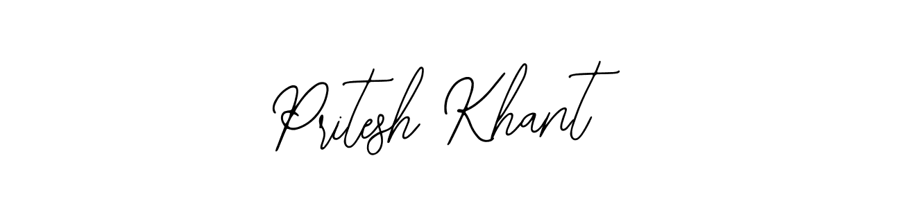 Pritesh Khant stylish signature style. Best Handwritten Sign (Bearetta-2O07w) for my name. Handwritten Signature Collection Ideas for my name Pritesh Khant. Pritesh Khant signature style 12 images and pictures png