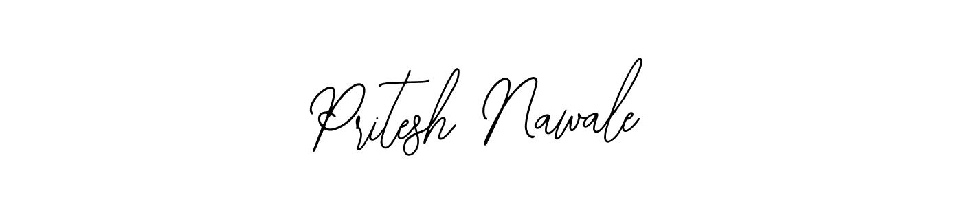 How to make Pritesh Nawale name signature. Use Bearetta-2O07w style for creating short signs online. This is the latest handwritten sign. Pritesh Nawale signature style 12 images and pictures png