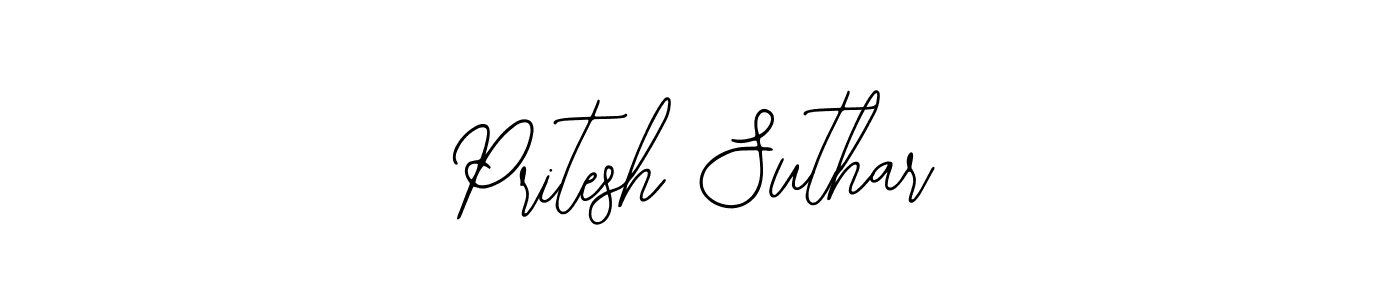Also You can easily find your signature by using the search form. We will create Pritesh Suthar name handwritten signature images for you free of cost using Bearetta-2O07w sign style. Pritesh Suthar signature style 12 images and pictures png