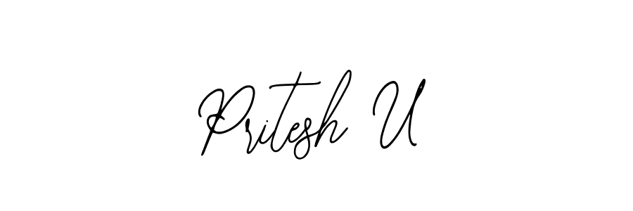 Make a short Pritesh U signature style. Manage your documents anywhere anytime using Bearetta-2O07w. Create and add eSignatures, submit forms, share and send files easily. Pritesh U signature style 12 images and pictures png