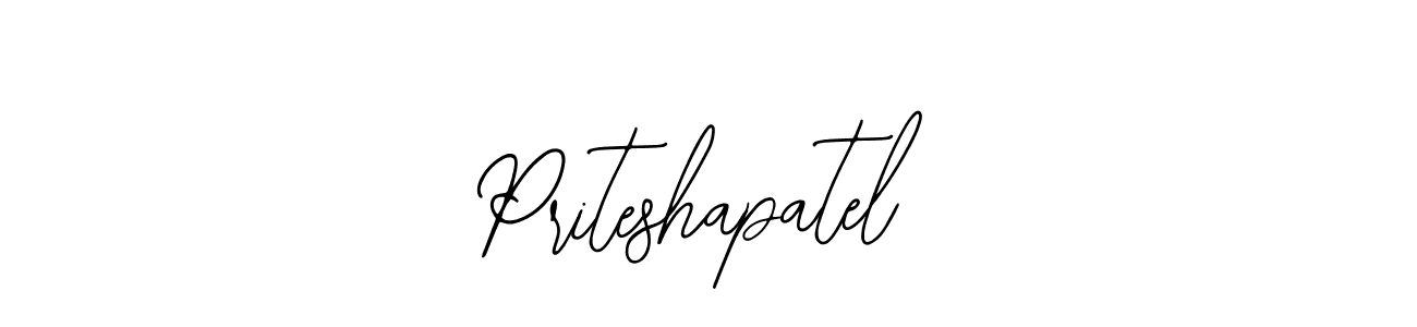 The best way (Bearetta-2O07w) to make a short signature is to pick only two or three words in your name. The name Priteshapatel include a total of six letters. For converting this name. Priteshapatel signature style 12 images and pictures png