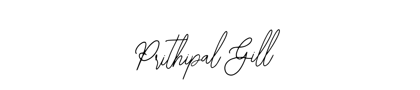 Use a signature maker to create a handwritten signature online. With this signature software, you can design (Bearetta-2O07w) your own signature for name Prithipal Gill. Prithipal Gill signature style 12 images and pictures png