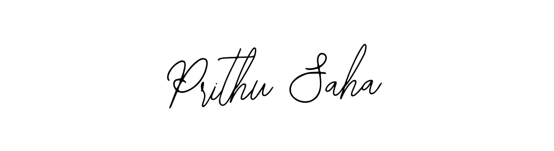 Prithu Saha stylish signature style. Best Handwritten Sign (Bearetta-2O07w) for my name. Handwritten Signature Collection Ideas for my name Prithu Saha. Prithu Saha signature style 12 images and pictures png