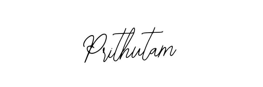 How to make Prithutam signature? Bearetta-2O07w is a professional autograph style. Create handwritten signature for Prithutam name. Prithutam signature style 12 images and pictures png