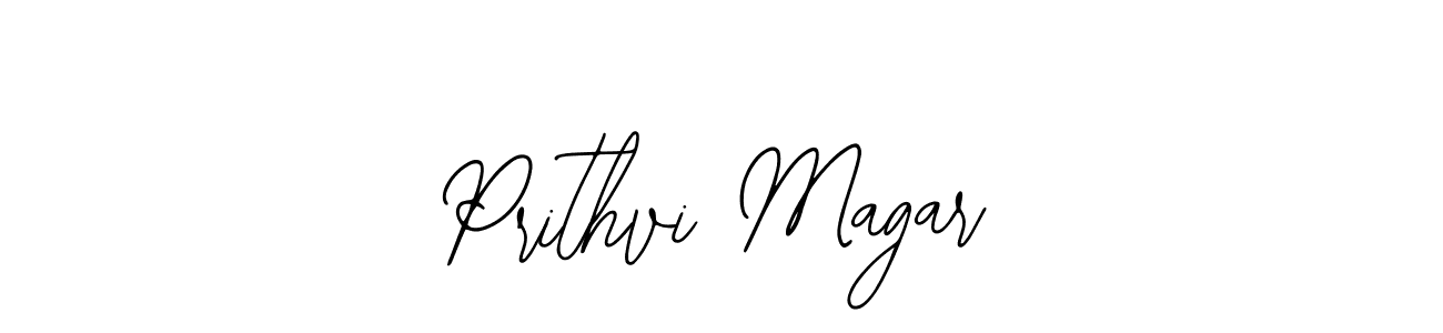 Make a beautiful signature design for name Prithvi Magar. With this signature (Bearetta-2O07w) style, you can create a handwritten signature for free. Prithvi Magar signature style 12 images and pictures png