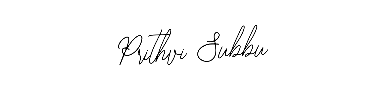 How to Draw Prithvi Subbu signature style? Bearetta-2O07w is a latest design signature styles for name Prithvi Subbu. Prithvi Subbu signature style 12 images and pictures png