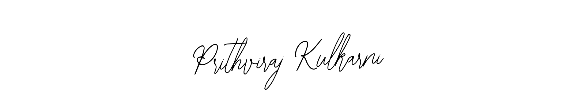 Also we have Prithviraj Kulkarni name is the best signature style. Create professional handwritten signature collection using Bearetta-2O07w autograph style. Prithviraj Kulkarni signature style 12 images and pictures png